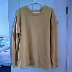 mustard yellow crewneck